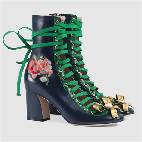 gucci blue ankle boots